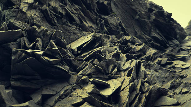 istock Volcanic rock formation. Close up 1141162905