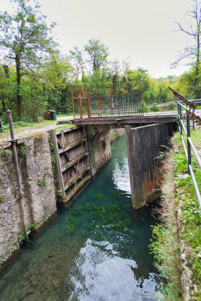 istock Leonardo da Vinci waterfall. On the river Adda 1141163058