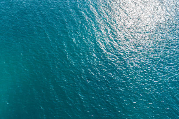 istock Aerial view of sea wave surface 1141163239