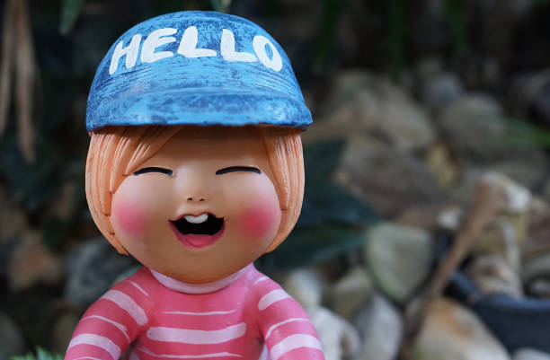 istock cute boy clay doll smile with quote  