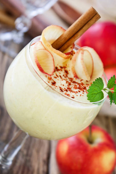 istock Apple yoghurt cream with chili flakes 1141166230