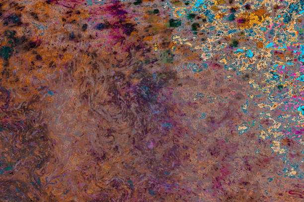 istock Abstract grunge art background texture with colorful paint splashes 1141166476