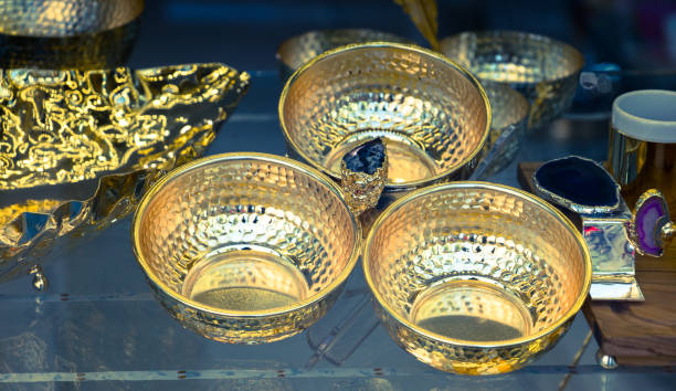 istock Taditional Ottoman style metal bowl in view 1141166624