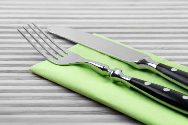 istock Cutlery and napkin close up 1141170706