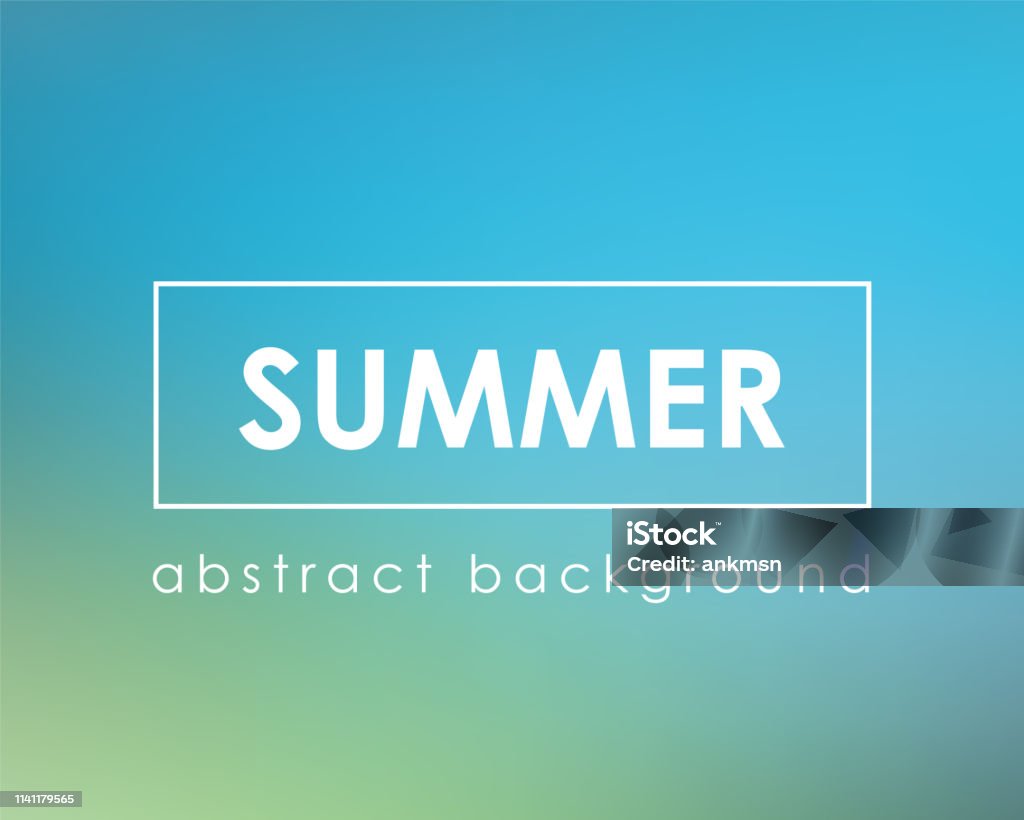 Nature summer blue blur background Nature summer blue blur background. Vector illustration. Summer stock vector