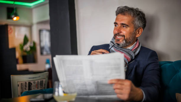 istock Senior man reading the newspaper 1141183509