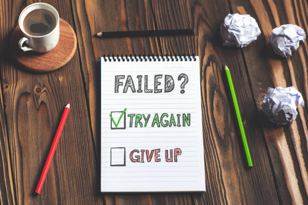 istock Concept For Try Again or Give Up Option After Failure 1141185765