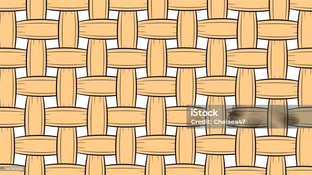 Wicker Design Pattern Wicker Pattern Background Stock Illustration - Download Image Now ...