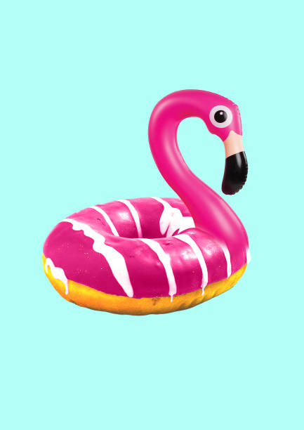 istock An alternative flamingo. Modern design. Contemporary art collage. 1141190373