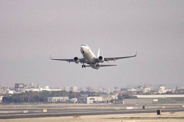 istock Japanese landscape638 airplane 1141190394