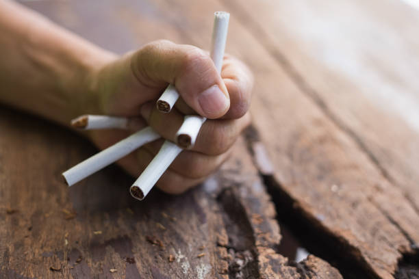 istock Stop smoking, Quit smoking for health. 1141192556