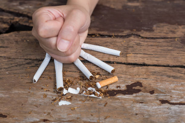 istock Stop smoking, Quit smoking for health. 1141192587