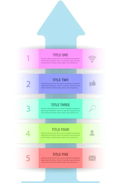 Vector illustration of infographics arrows