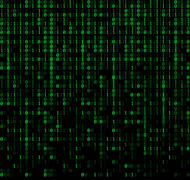 digital digits binary code seamless background binary code data coding digital display stock illustrations