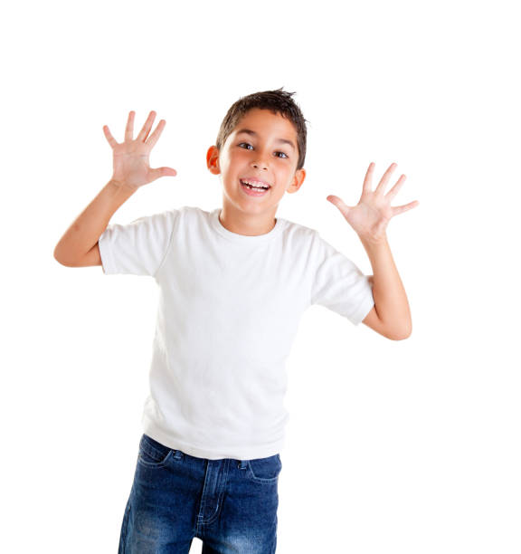 istock children with funny expression gesture open fingers 1141194480