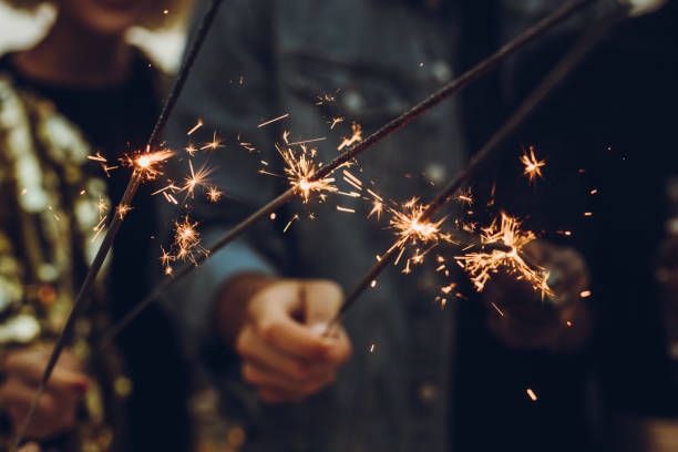 istock Friends celebrating new year's eve 1141196369