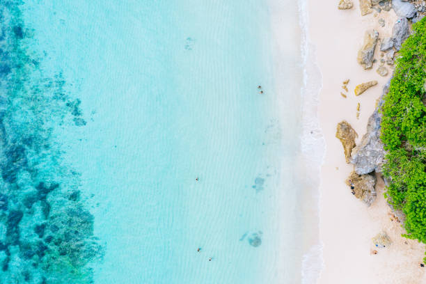 istock Bali - beach from above. Straight drone shot 1141196444