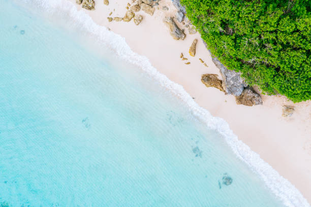istock Bali - beach from above. Straight drone shot 1141196447