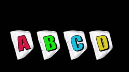 Cartoon A4 Paper With Letters Abcd Dances The Cancan Stock Video - Download  Video Clip Now - iStock