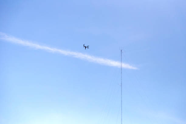 istock White quadcopter drone with photo camera 1141199115
