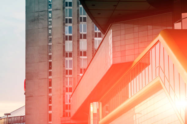 istock Modern skyscraper on a background of blue sky 1141202058