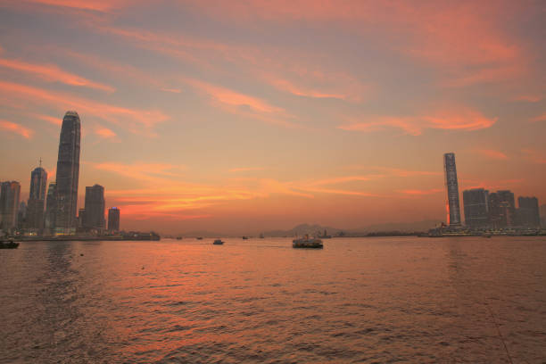 istock Victoria harbor, July  2014  Hong Kong skyline 1141210326