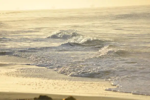 Stunning photo of crashing waves onto a beach