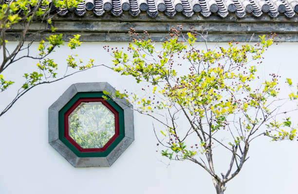 Chinese Huizhou building roof, horse head wall