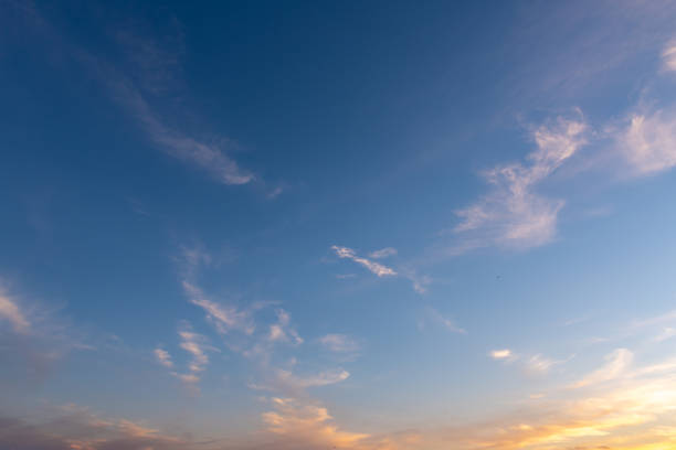 istock Colorful cloudy sunset sky with beautiful cloud shape. 1141215781