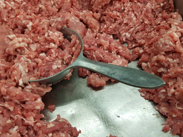 istock Raw minced pork Available at the market.Use for website/banner background, backdrop, montage menu 1141215875