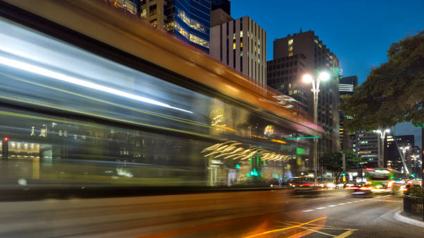 istock Paulista Avenue at night 1141216542
