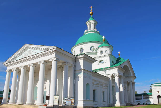 istock Dimitrievsky Cathedral of the Spaso-Yakovlevsky Dimitriev (St. Jacob Savior) monastery in a summer day, Rostov Velikiy, Russia. 1141217387