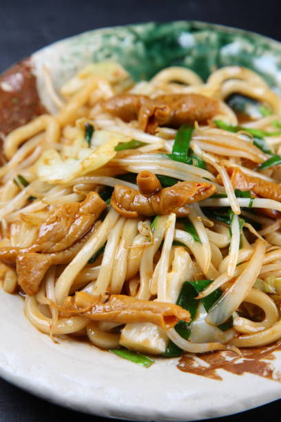istock fried udon noodles with innards 1141218059