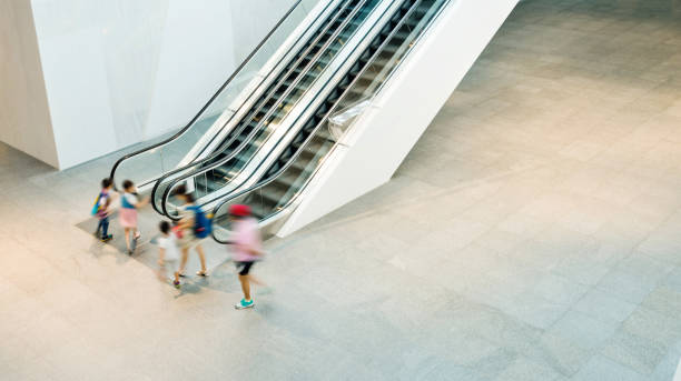 istock Escalator in modern shopping mall 1141219433