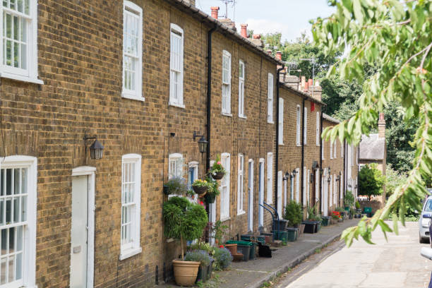 istock Residential street UK 1141221339