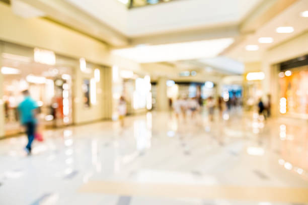 Blurred the Shopping Mall background