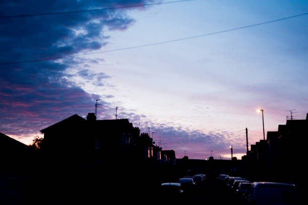 istock Urban landscape in sunset 1141227983