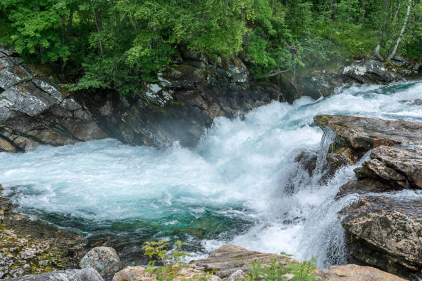 istock Creek with fresh turquoise water flushing through rocks 1141231333