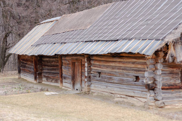 istock Antique hut with a straw roof 1141234953