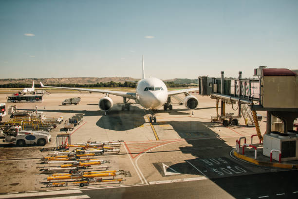 istock Airplane at airport 1141235937