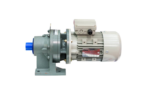 istock modern of high technology electric motor with reduce gearbox on table isolated on white background with clipping path 1141235981