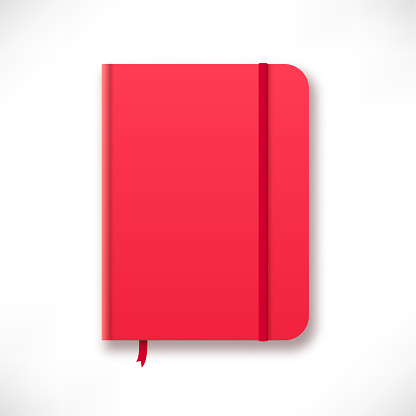 Red Notebook Graphics Red Moleskin Notebook Stock Illustration - Download Image Now - Note ...