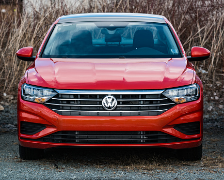 April 4, 2019 - Dartmouth, Canada - 2019 Volkswagen Jetta at a dealership.