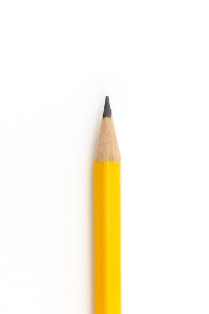 istock Pencil with eraser isolated on white background with copy space. 1141239699