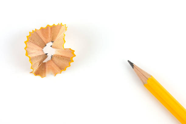 istock Pencil and pencil sawdust isolated on white background with copy space. 1141239723