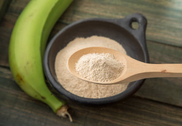 istock Green plantain flour - Musa paradisiaca 1141239944