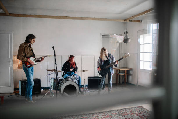 istock Generation Z Music Band On Rehearsal 1141240907
