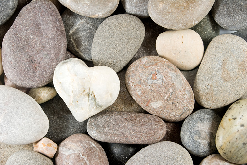 image of stones on the beach closeup
