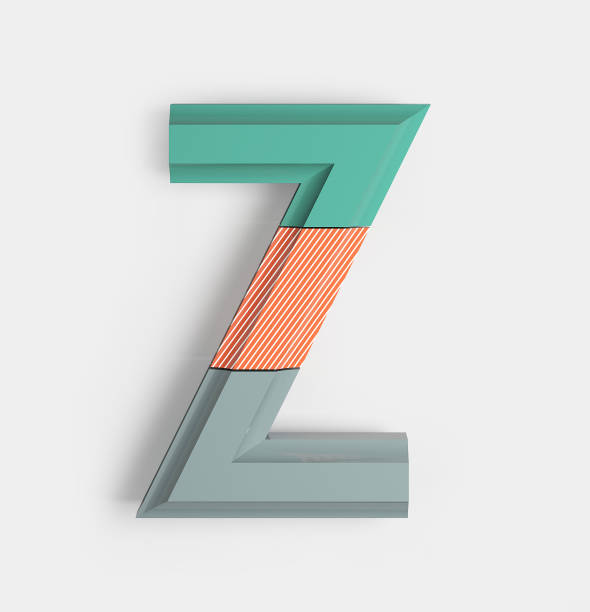 istock Geometric Vivid Font. Letter Z 1141254030