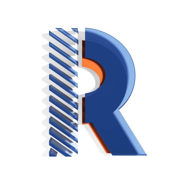 Brand Identity Style Font. Letter R